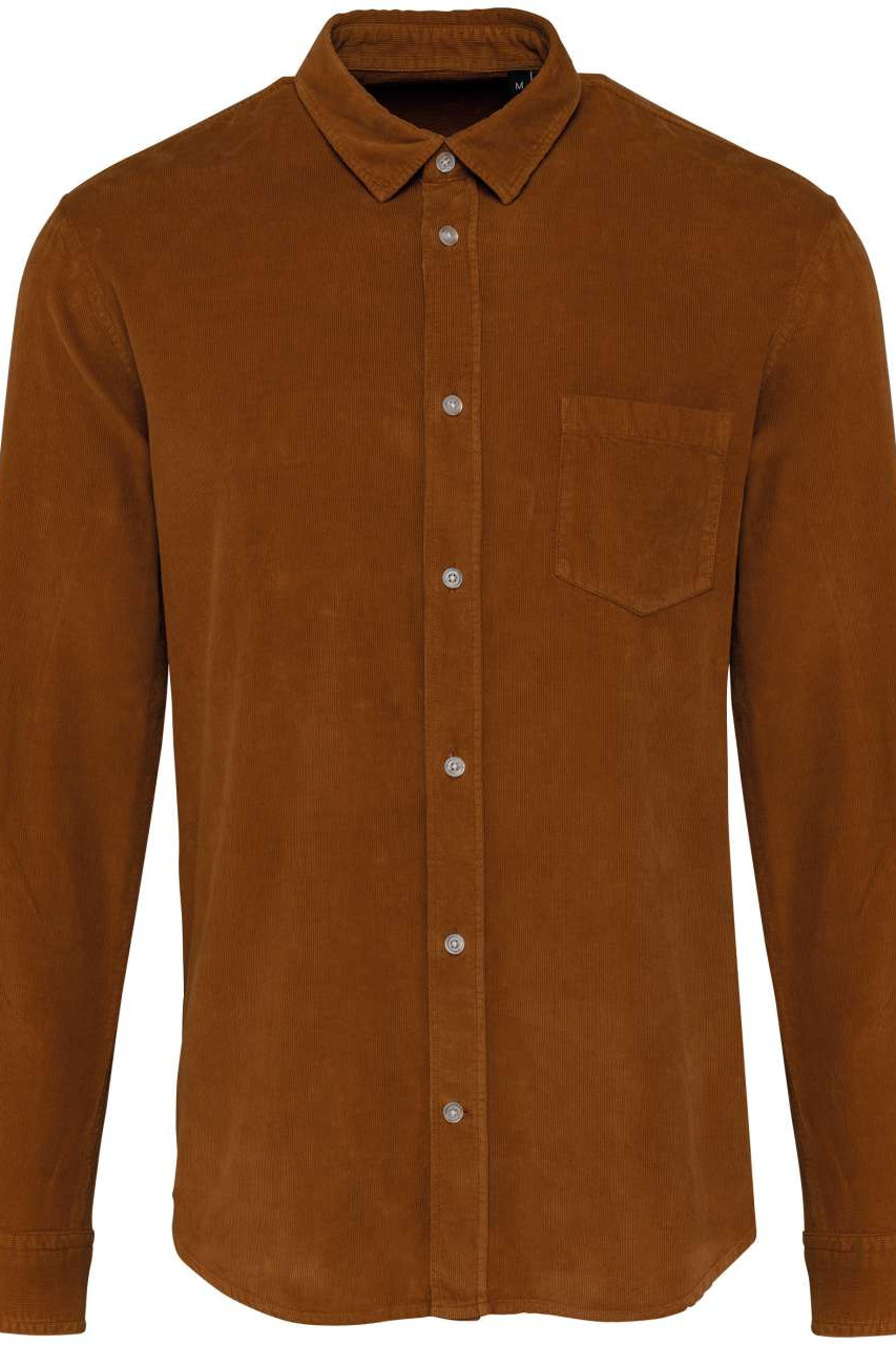 MEN'S LONG-SLEEVED CORDUROY SHIRT