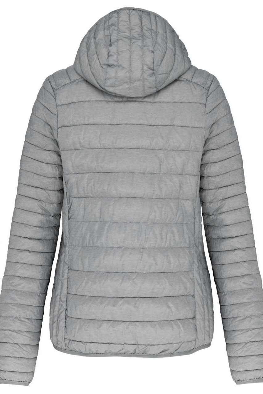LADIES' LIGHTWEIGHT HOODED PADDED JACKET