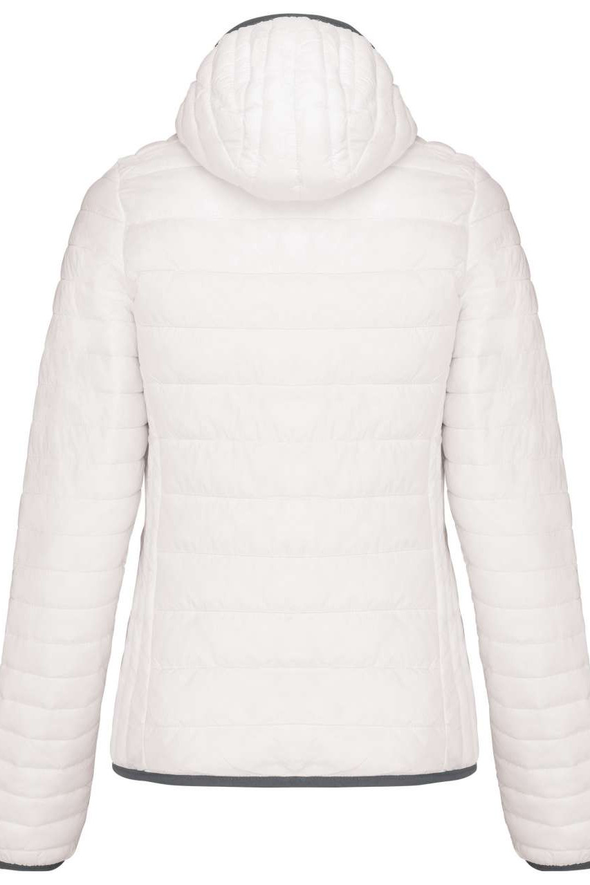 LADIES' LIGHTWEIGHT HOODED PADDED JACKET