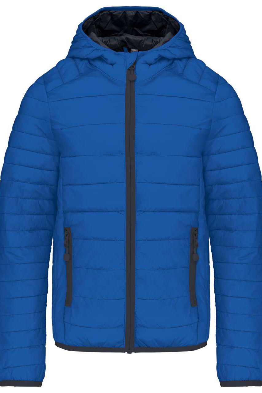KIDS' LIGHTWEIGHT HOODED PADDED JACKET