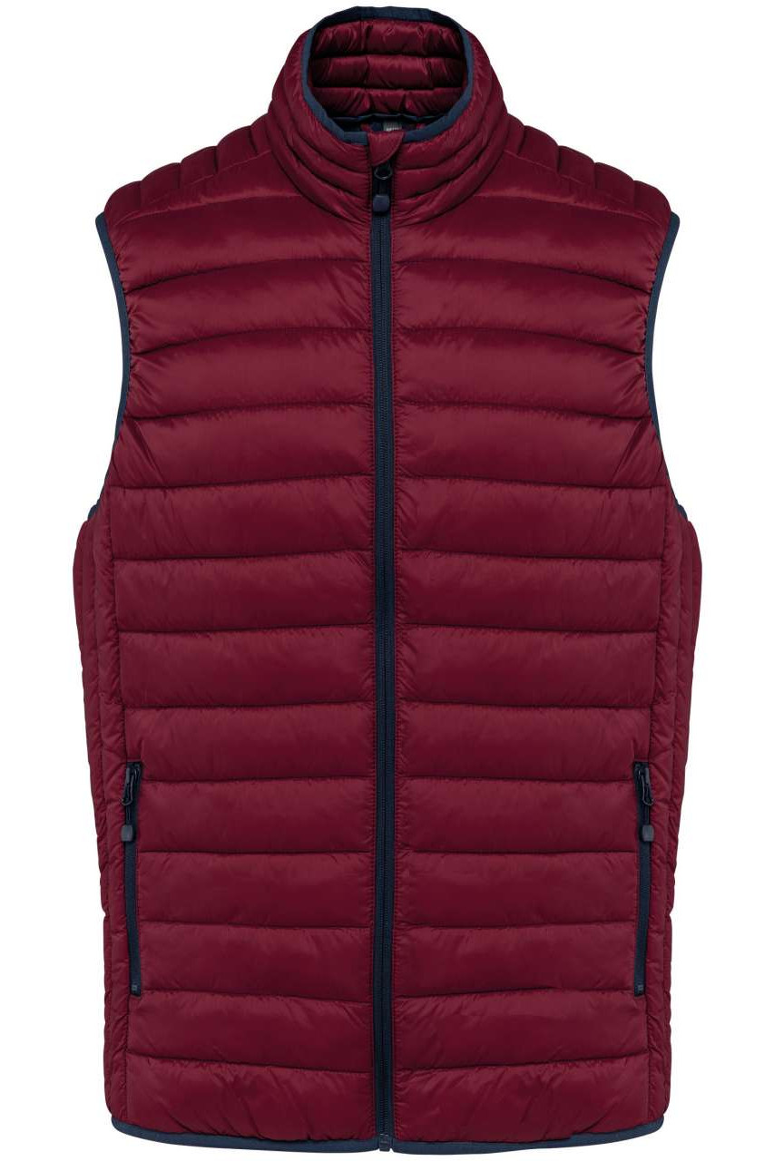 MEN’S LIGHTWEIGHT SLEEVELESS FAKE DOWN JACKET