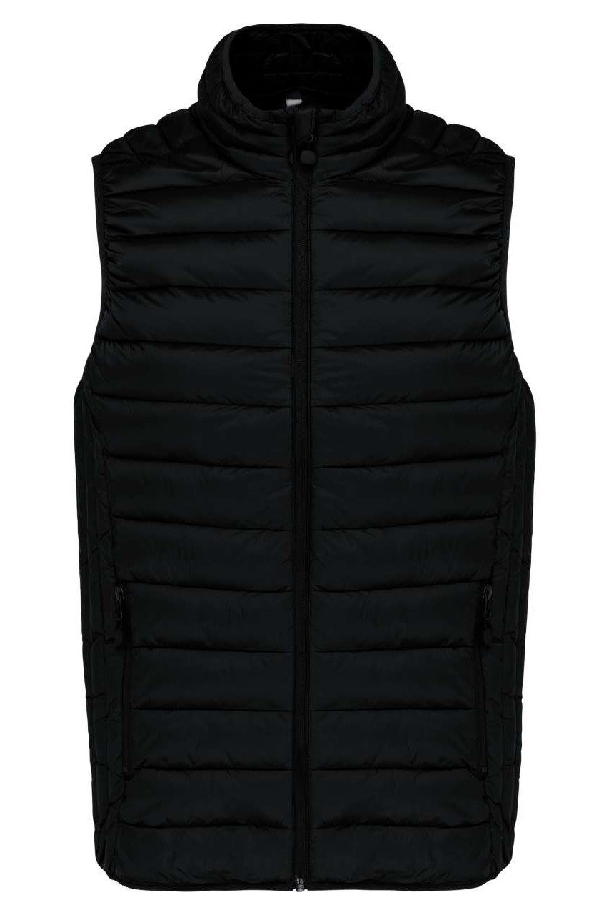 LADIES' LIGHTWEIGHT SLEEVELESS FAKE DOWN JACKET