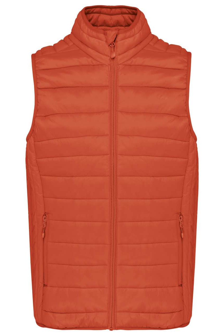 LADIES' LIGHTWEIGHT SLEEVELESS FAKE DOWN JACKET