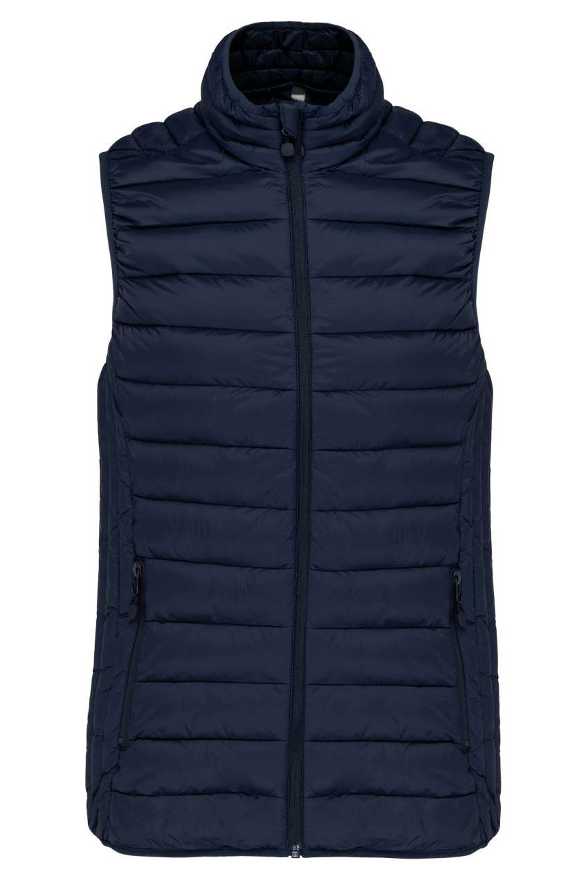 LADIES' LIGHTWEIGHT SLEEVELESS FAKE DOWN JACKET