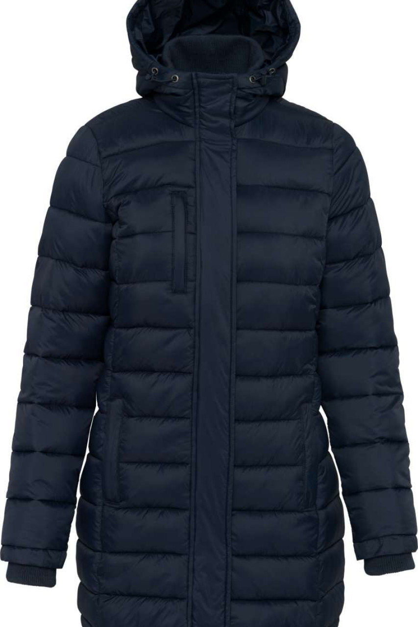 LADIES' LIGHTWEIGHT HOODED PADDED PARKA