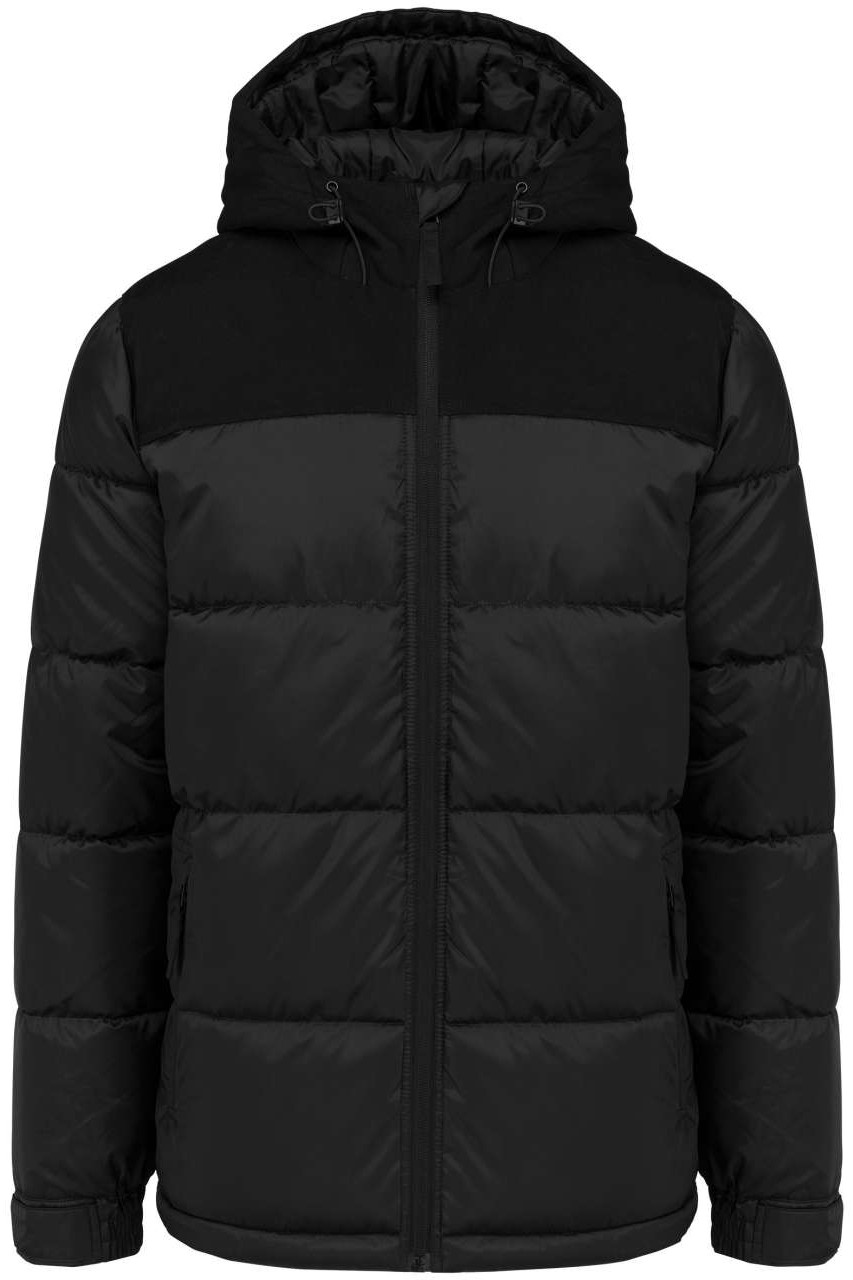 UNISEX BI-TONE PADDED JACKET WITH HOOD