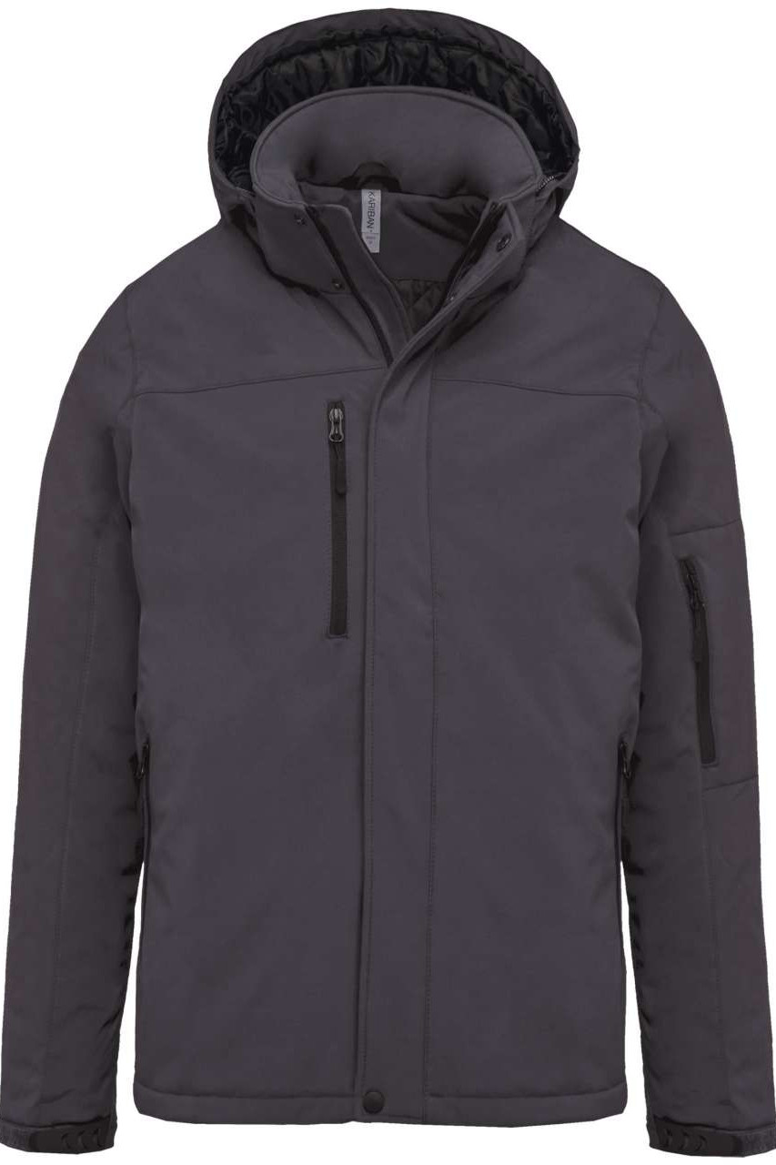 MEN'S HOODED SOFTSHELL LINED PARKA
