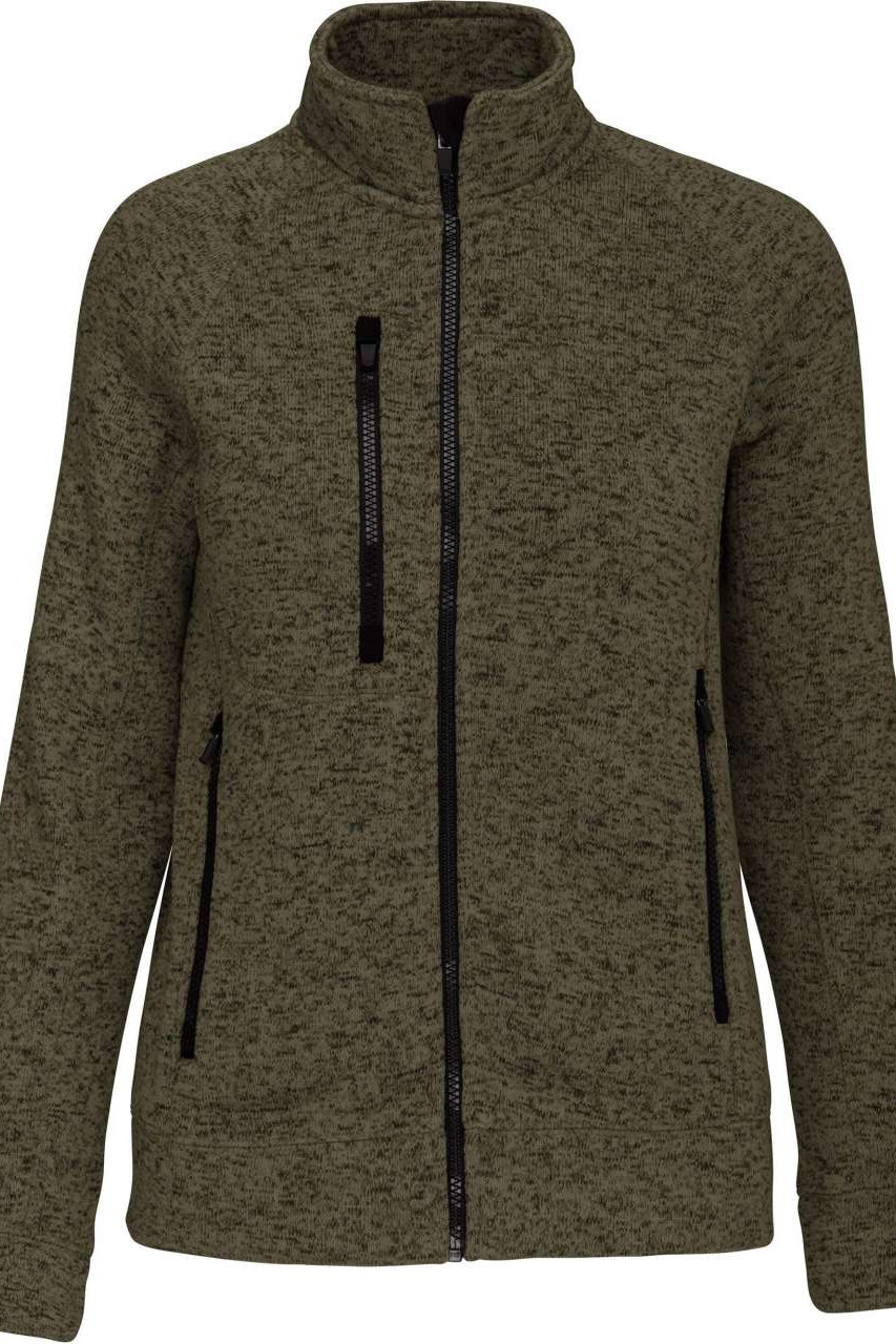 LADIES' FULL ZIP HEATHER JACKET