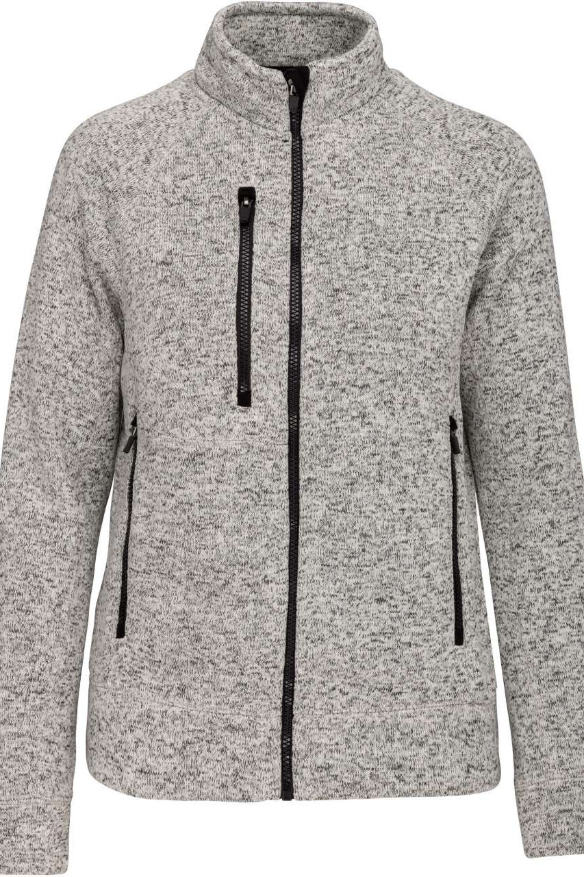 LADIES' FULL ZIP HEATHER JACKET