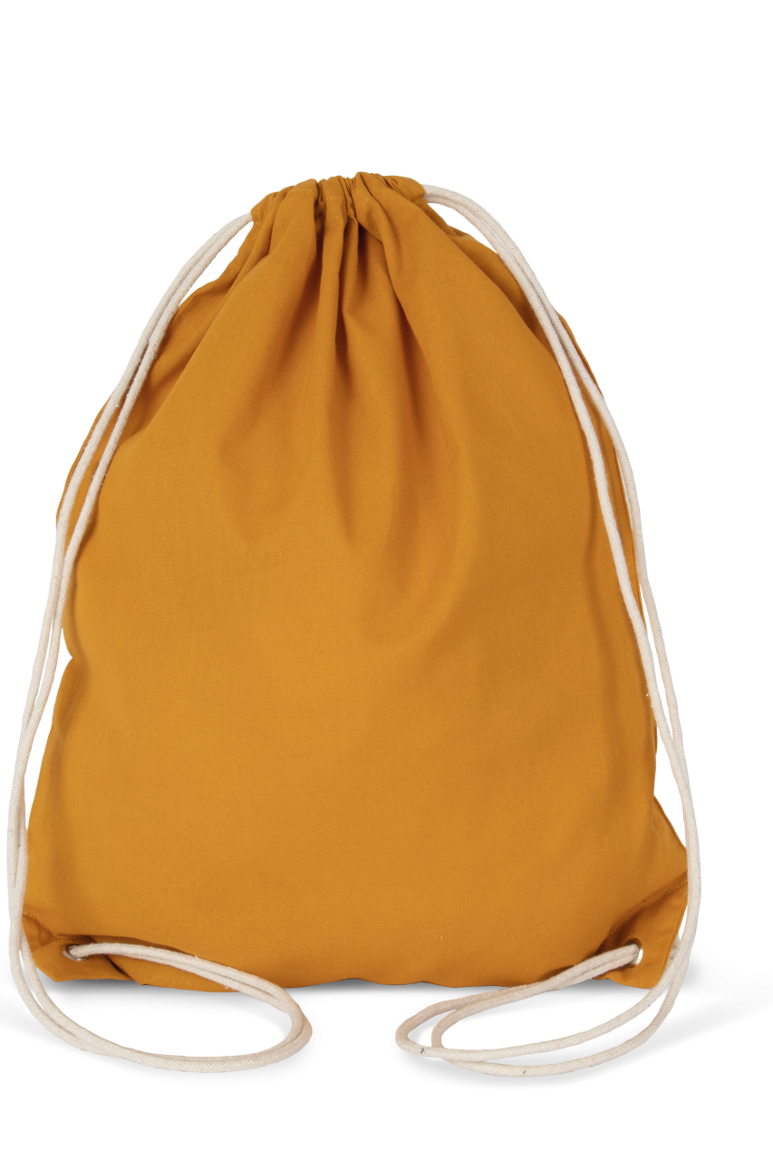 COTTON DRAWSTRING BACKPACK