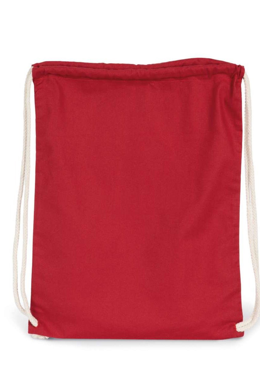 ORGANIC COTTON BACKPACK WITH DRAWSTRING CARRY HANDLES
