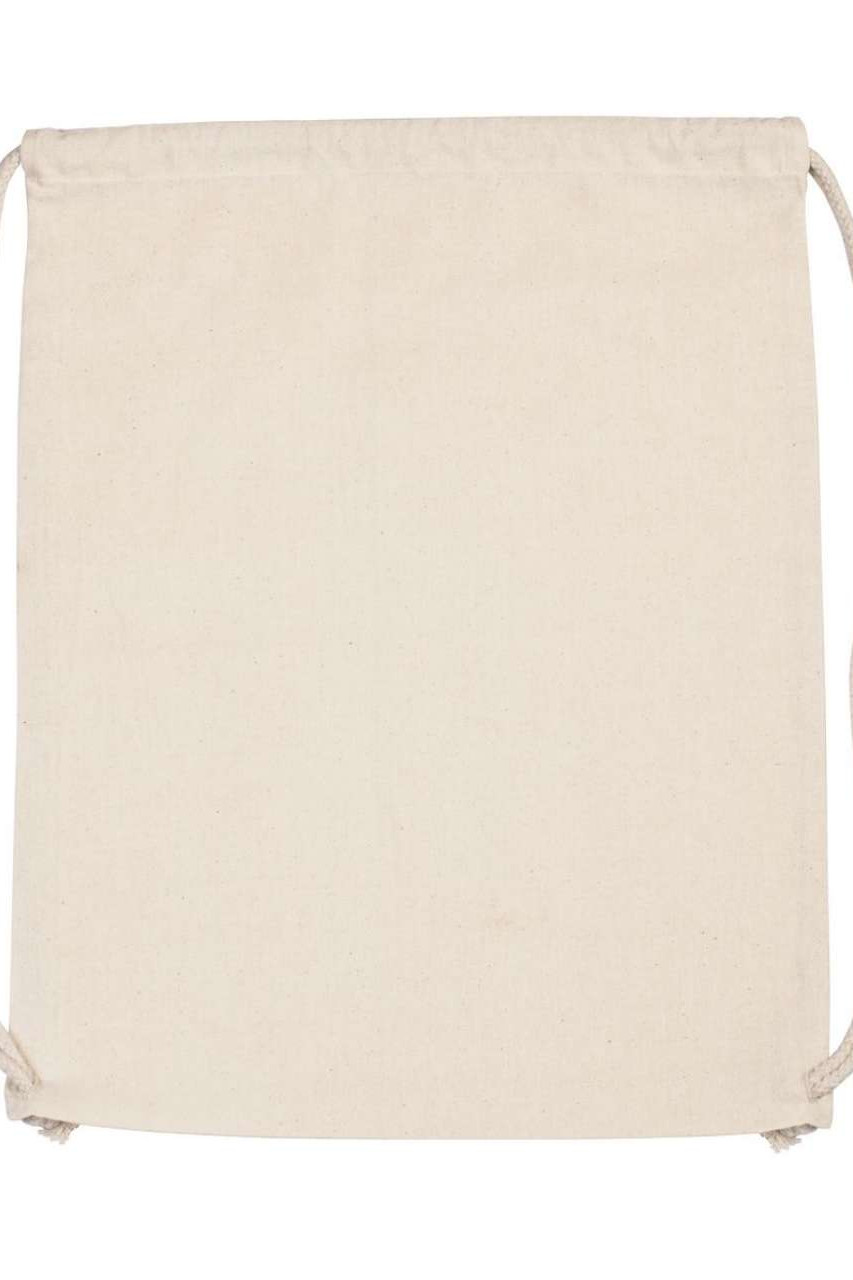 ORGANIC COTTON BACKPACK WITH DRAWSTRING CARRY HANDLES