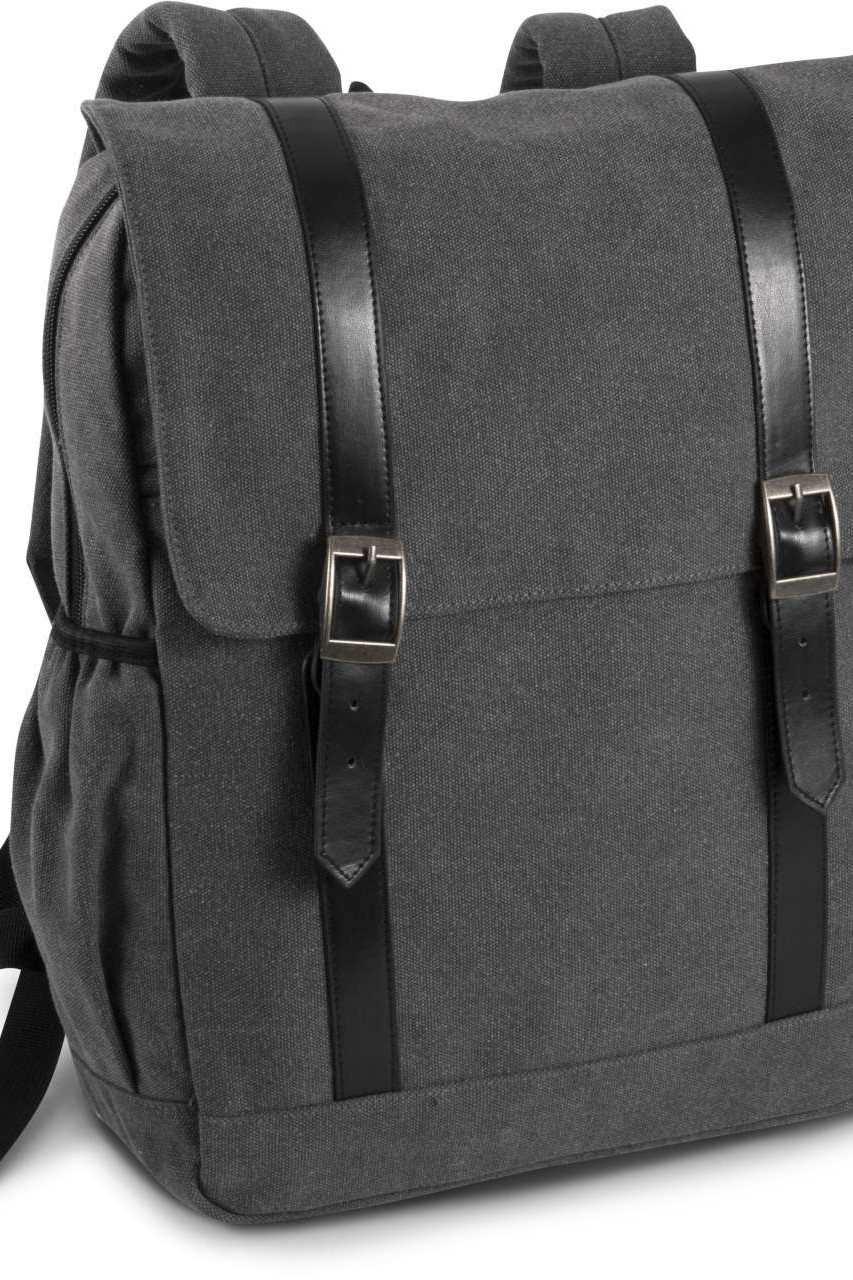 FLAP-TOP CANVAS BACKPACK