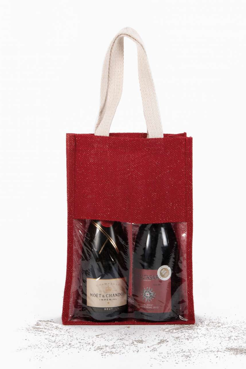 JUTE BOTTLE BAG