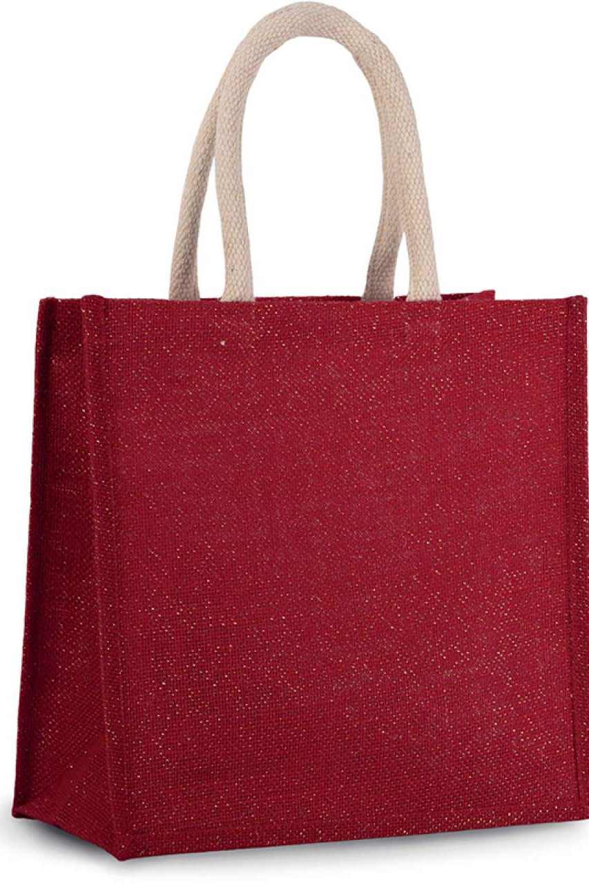 JUTE CANVAS TOTE - LARGE