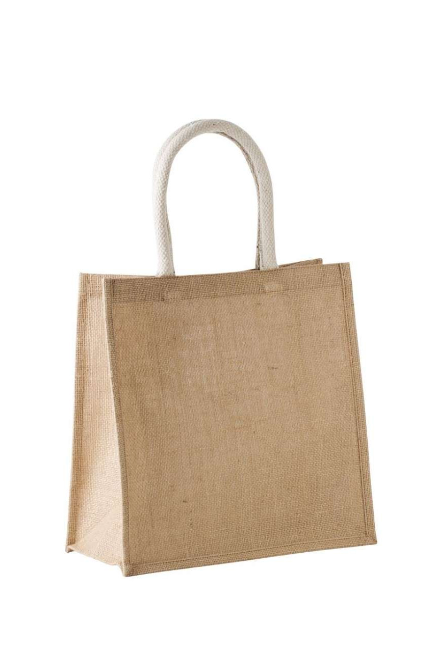 JUTE CANVAS TOTE - LARGE