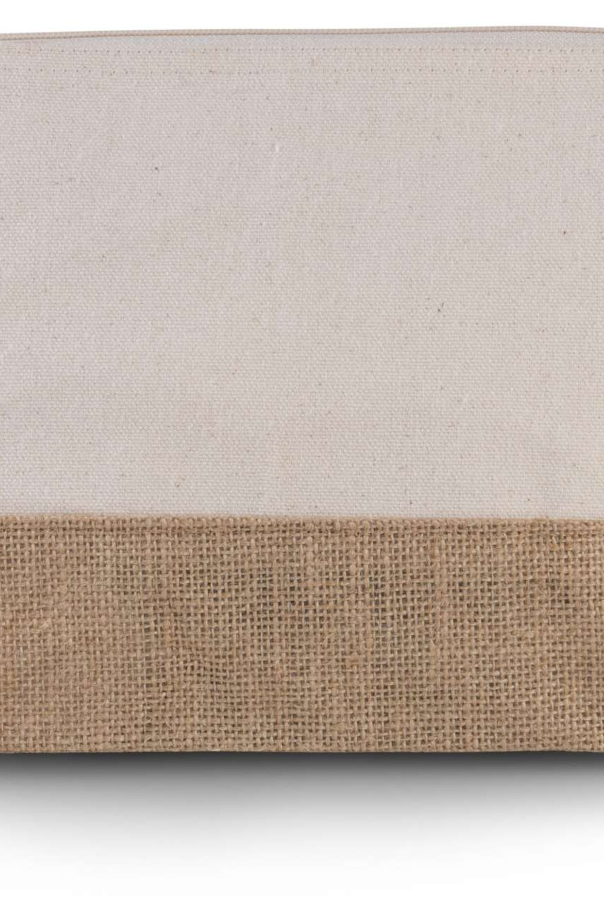 CANVAS & JUTE POUCH