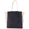 SHOPPING BAG WITH MESH GUSSET