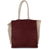 SHOPPING BAG WITH MESH GUSSET