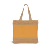 SHOPPING BAG IN COTTON AND WOVEN JUTE THREADS