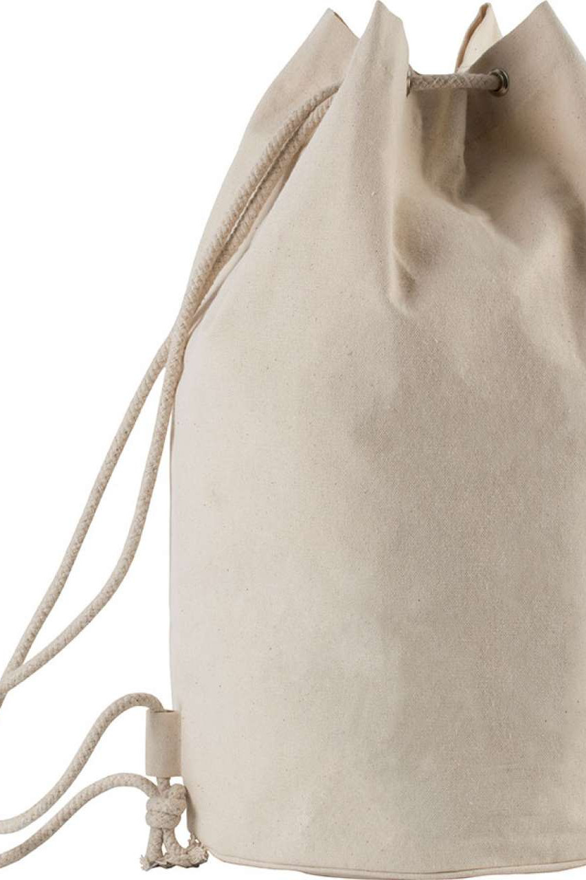 COTTON SAILOR-STYLE BAG WITH DRAWSTRING