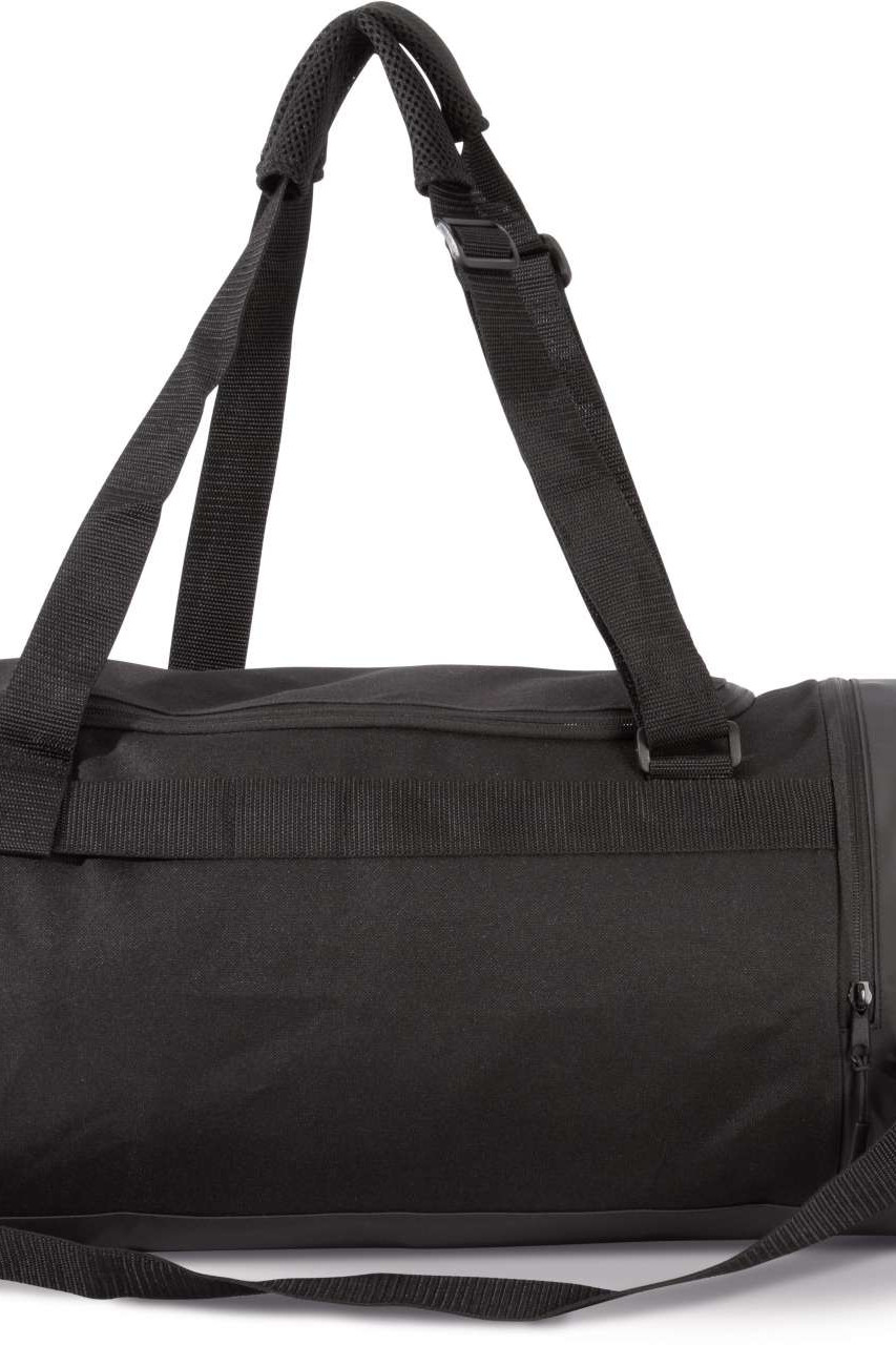 TUBULAR SPORTS BAG WITH SEPARATE SHOE COMPARTMENT