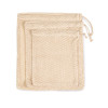 MESH BAG WITH DRAWSTRING CARRY HANDLE