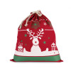 DRAWSTRING BAG WITH CHRISTMAS PATTERNS