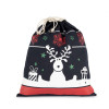 DRAWSTRING BAG WITH CHRISTMAS PATTERNS