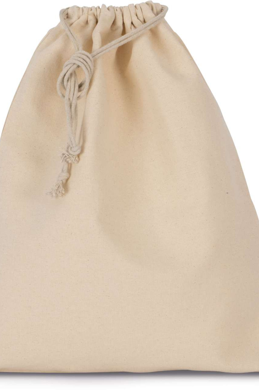 COTTON BAG WITH DRAWCORD CLOSURE - LARGE SIZE