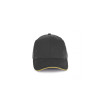 CAP IN ORGANIC COTTON WITH CONTRASTING SANDWICH PEAK - 6 PANELS
