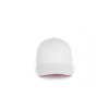CAP IN ORGANIC COTTON WITH CONTRASTING SANDWICH PEAK - 6 PANELS
