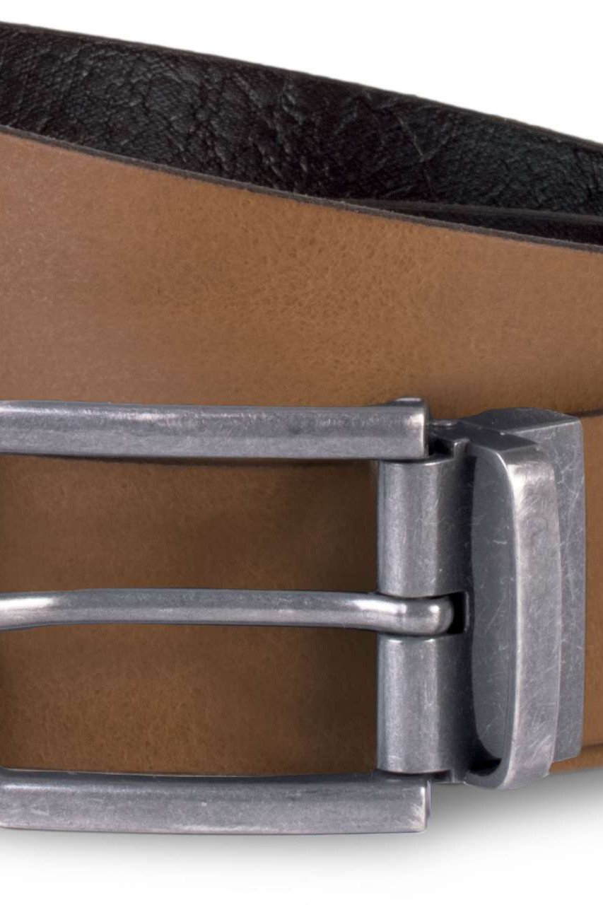 RAW EDGE LEATHER BELT - 35MM