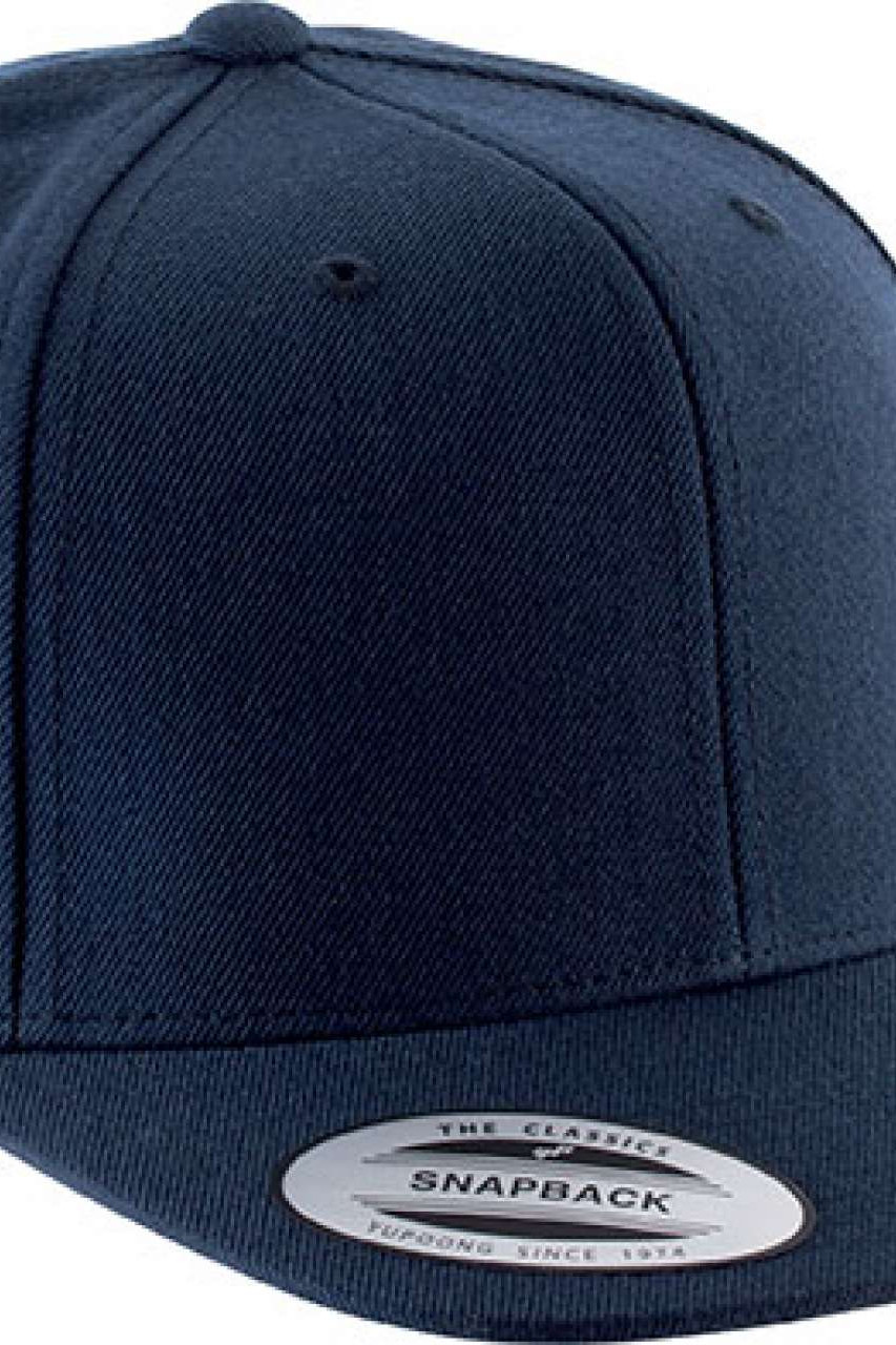 FLAT PEAK CAP - 6 PANELS