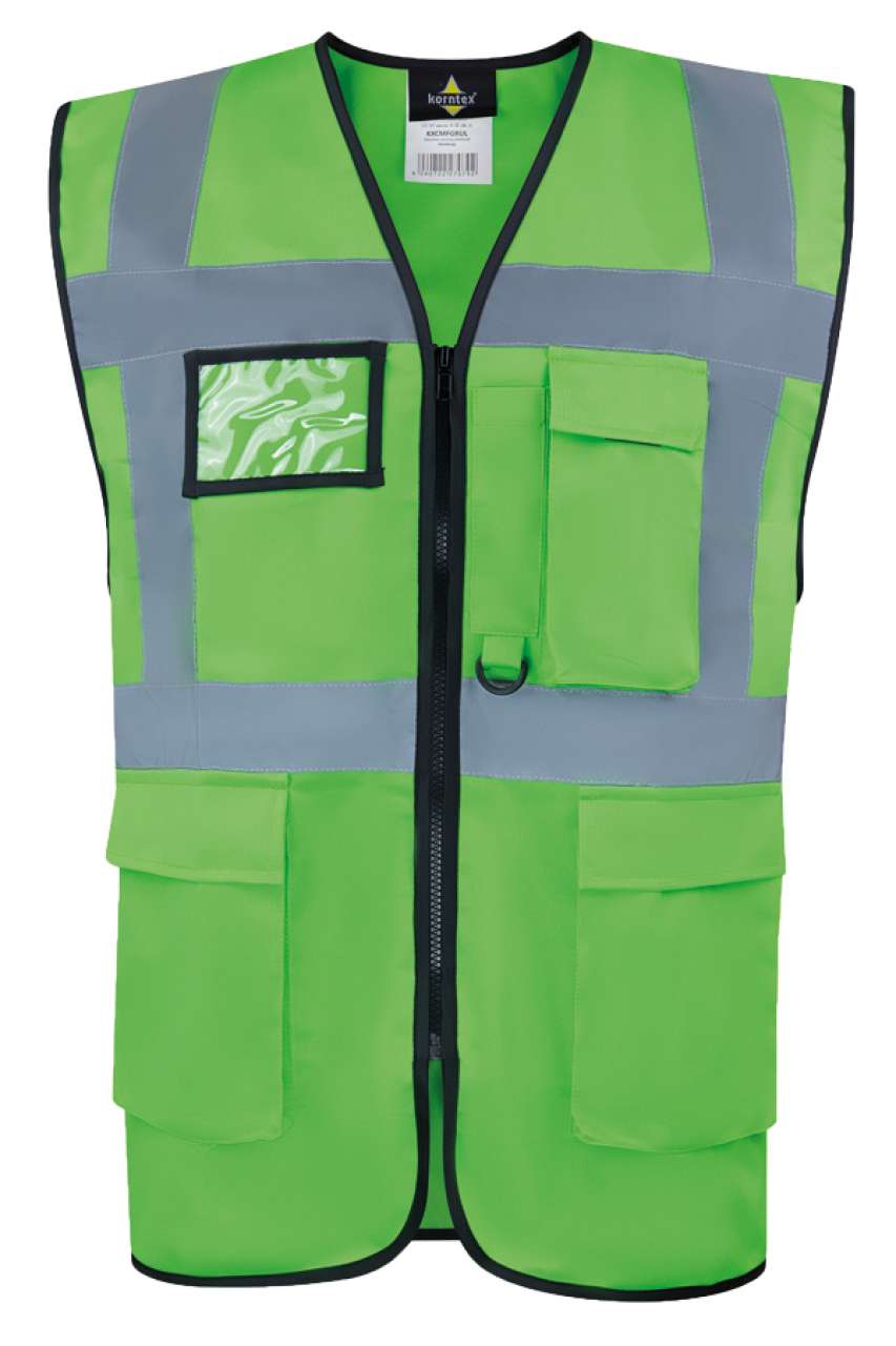 COMFORT EXECUTIVE SAFETY VEST "HAMBURG" - MULTIFUNCTIONAL WITH POCKETS