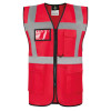 COMFORT EXECUTIVE SAFETY VEST "HAMBURG" - MULTIFUNCTIONAL WITH POCKETS