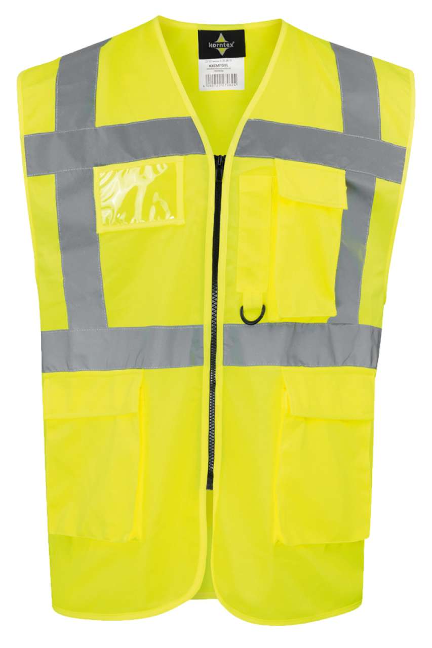 COMFORT EXECUTIVE SAFETY VEST "HAMBURG" - MULTIFUNCTIONAL WITH POCKETS