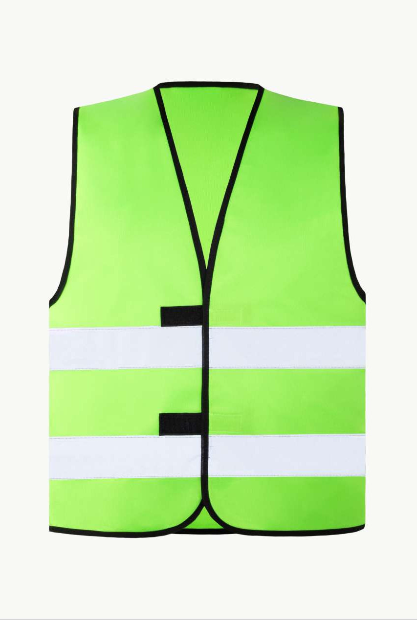 SAFETY VEST "WOLFSBURG" - BLACK HEM