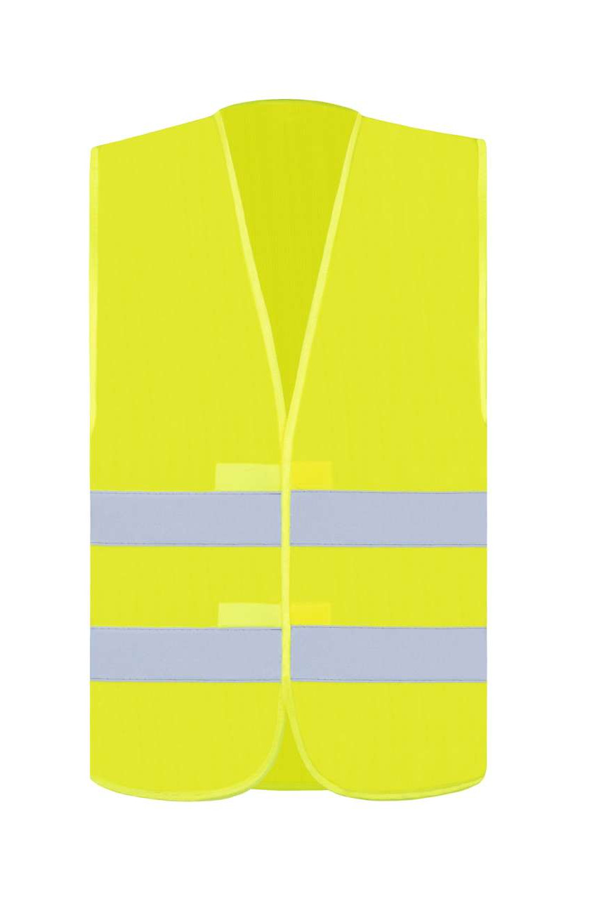 BASIC SAFETY VEST FOR PRINT "KARLSRUHE" - 2 VELCRO