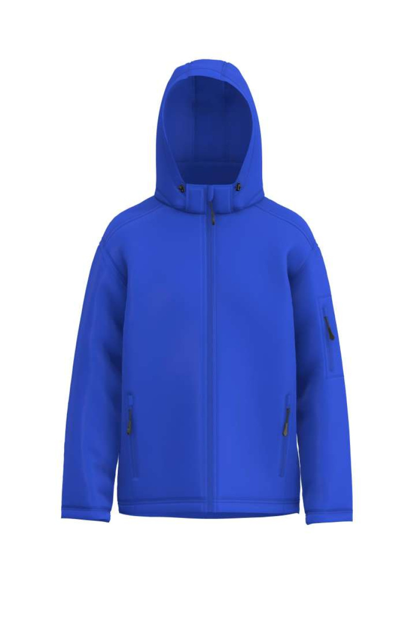 MEN’S 3-LAYER DETACHABLE HOODED SOFTSHELL JACKET
