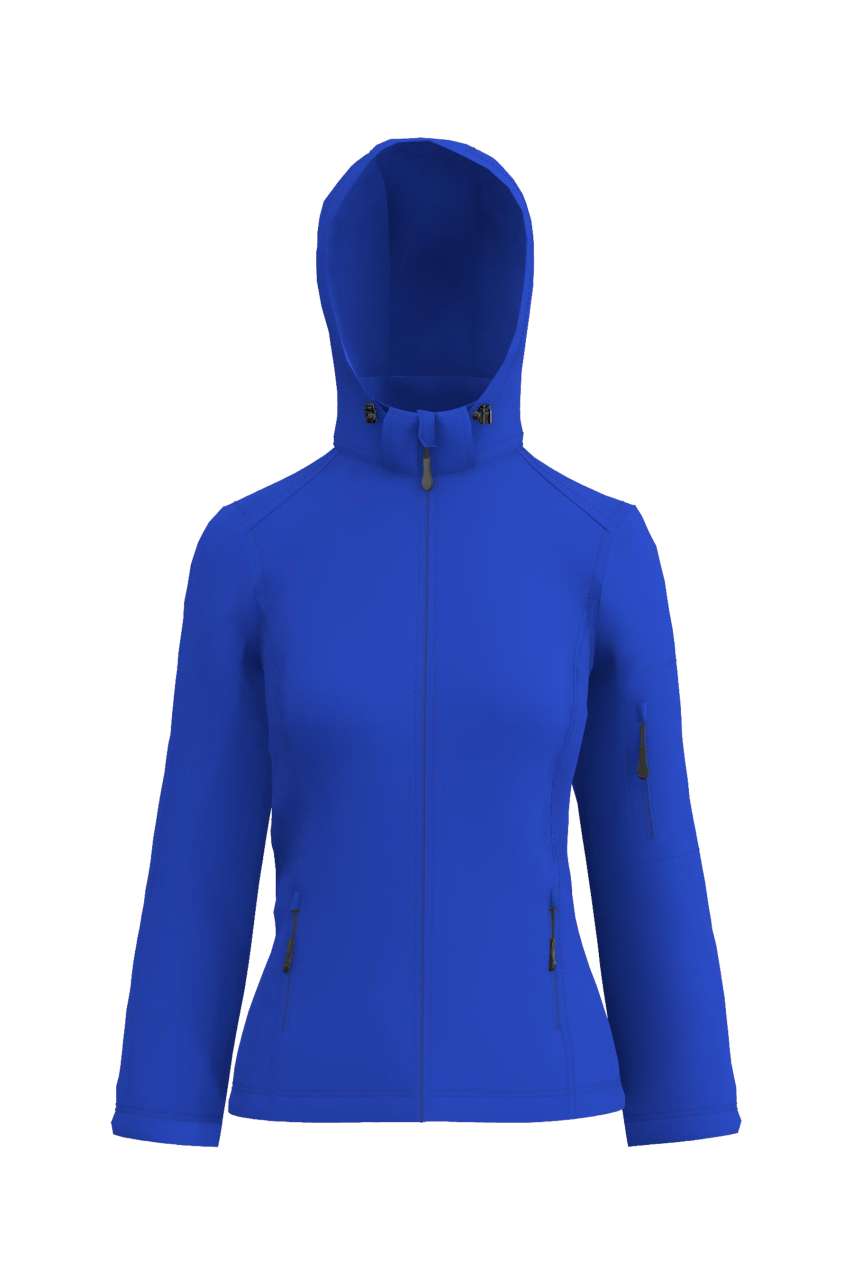WOMEN’S 3-LAYER DETACHABLE HOODED SOFTSHELL JACKET