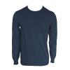 MEN’S CREW NECK FINE GAUGE COTTON PULLOVER