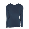 WOMEN’S CREW NECK FINE GAUGE COTTON PULLOVER