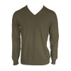 MEN’S V-NECK FINE GAUGE COTTON PULLOVER