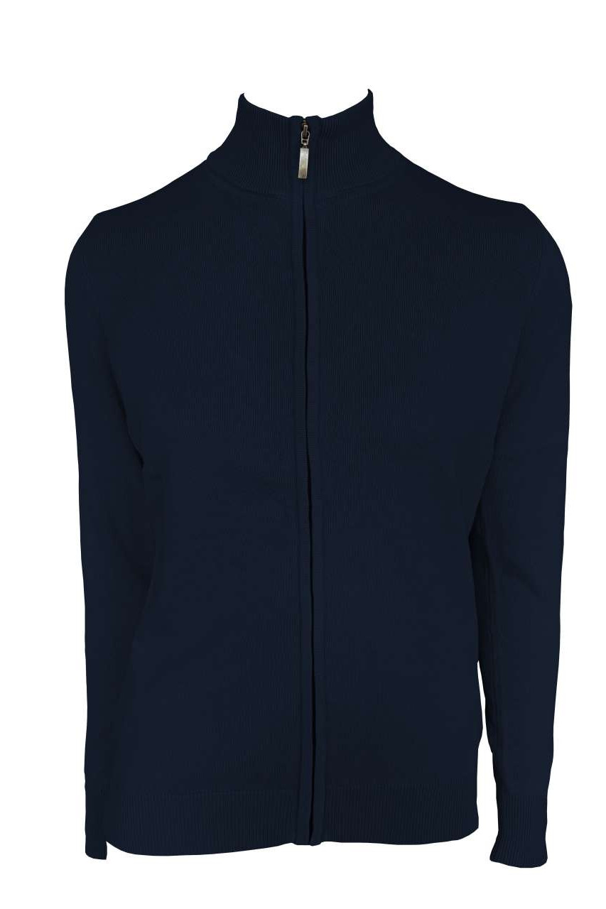 WOMEN’S FULL ZIP CARDIGAN FINE GAUGE COTTON