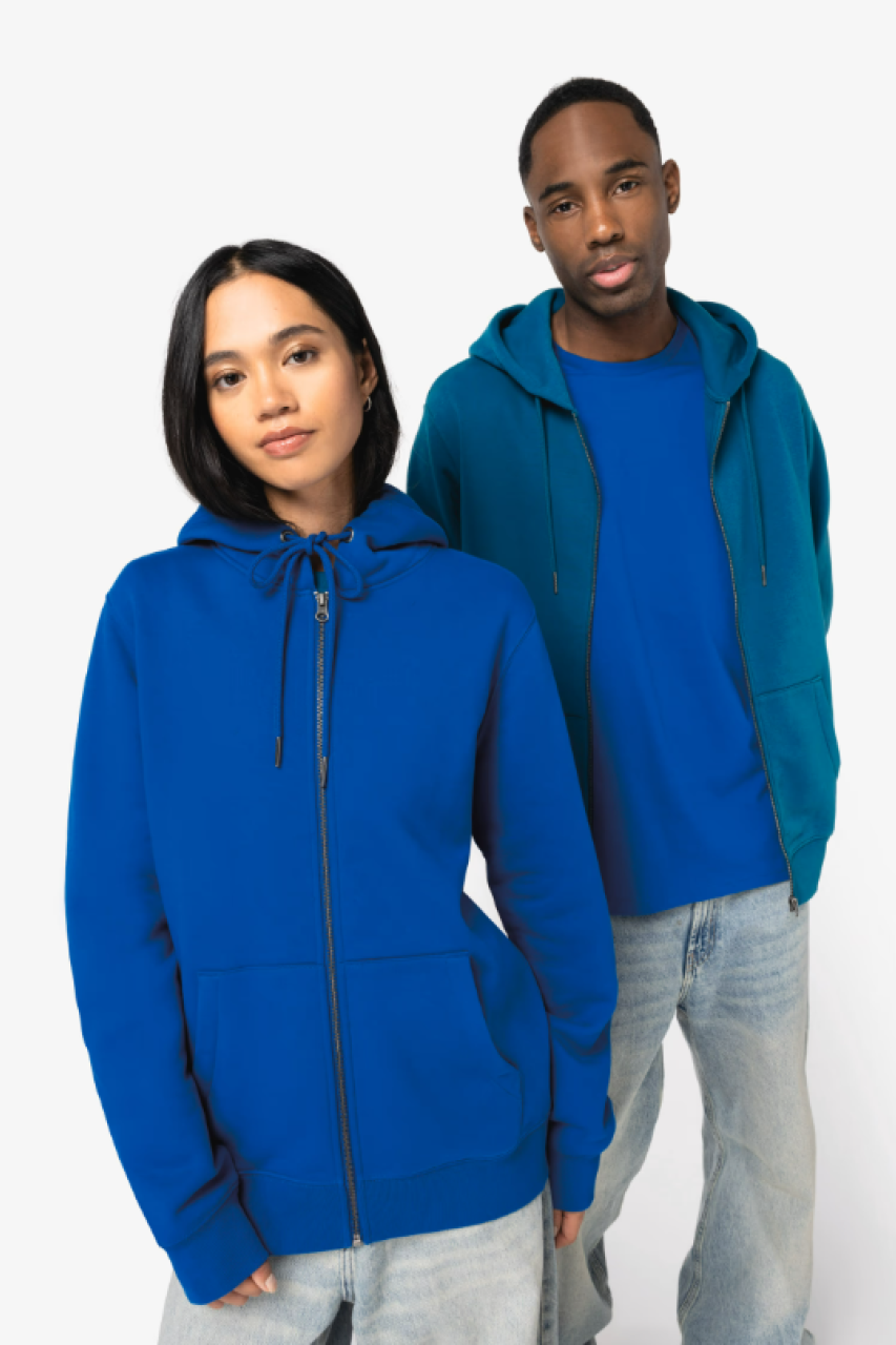 UNISEX ZIP-UP HOODED SWEATSHIRT