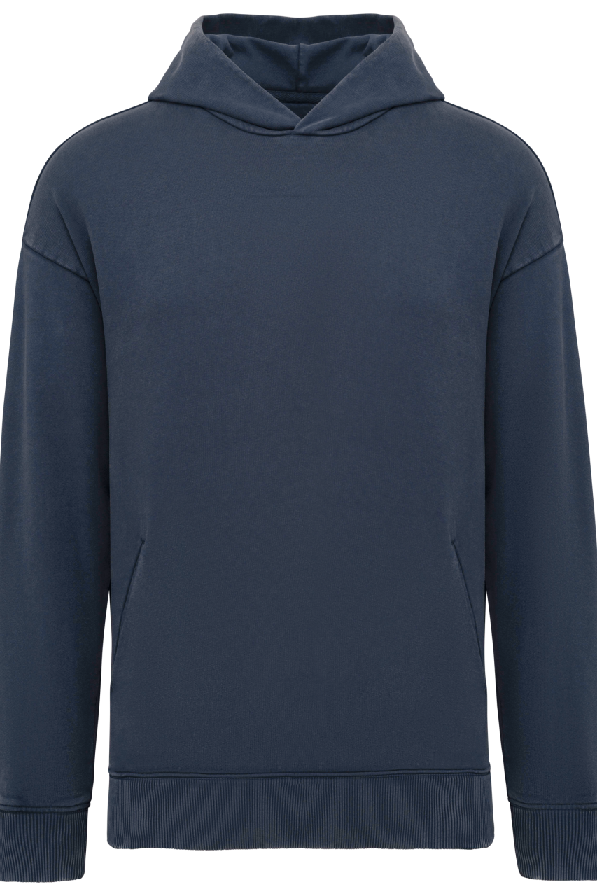 UNISEX WASHED EFFECT OVERSIZE HOODED SWEATSHIRT