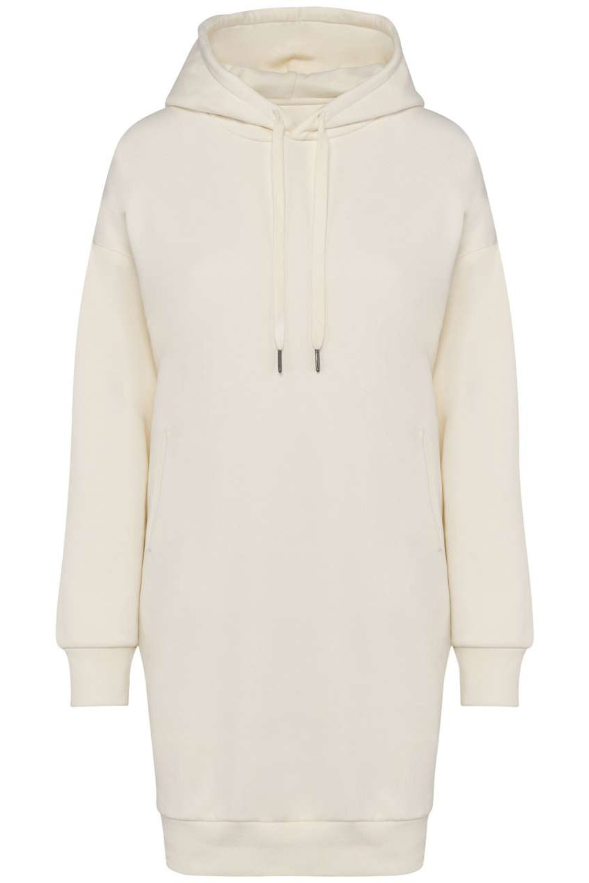 LADIES' ECO-FRIENDLY HOODED SWEATSHIRT DRESS