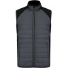 DUAL-FABRIC SLEEVELESS SPORTS JACKET