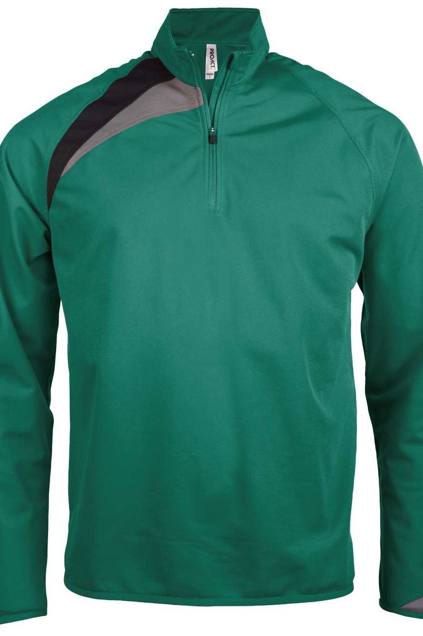 ADULTS' ZIP NECK TRAINING TOP